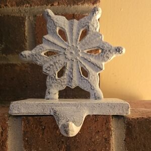 White Snowflake Wall Hook